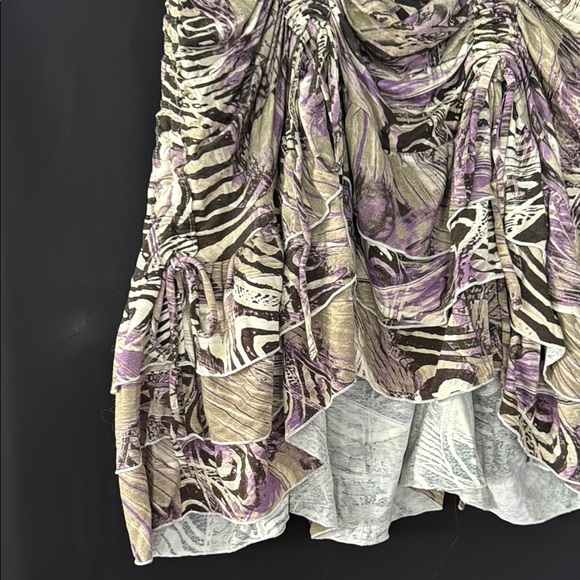 S&G Elegant Purple and Cream Women's Skirt, medium - Picture 4 of 8